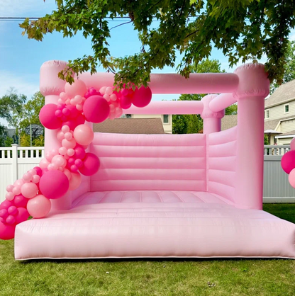 Pink Bounce House with Air Blower