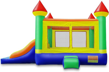 Cloud 9 Commercial Grade Mega Double Slide Castle Bounce House with Blower