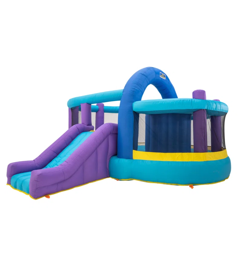 Inflatable Bounce House with Kid's Whack-A-Play, Basketball Hoop, & Lifetime Warranty on Blower