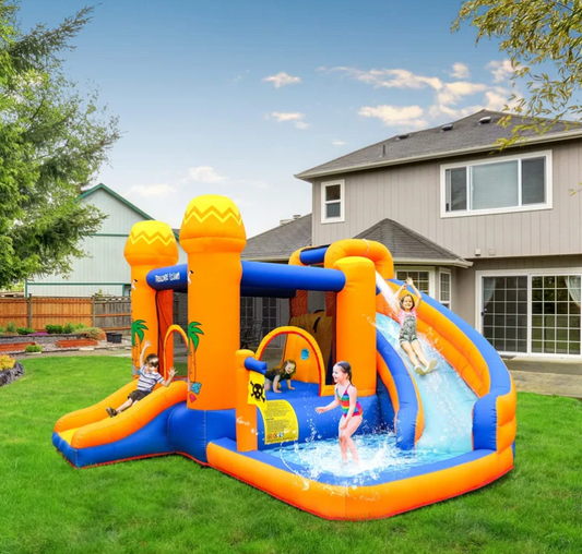 Bounce House with Water Slide and Air Blower