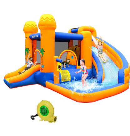 Bounce House with Water Slide and Air Blower