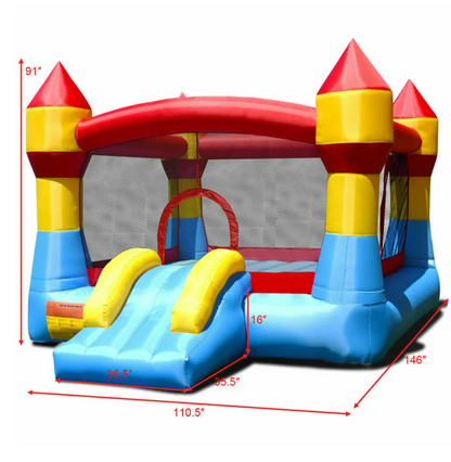 Bounce House with Air Blower 9.21' x 12.17'