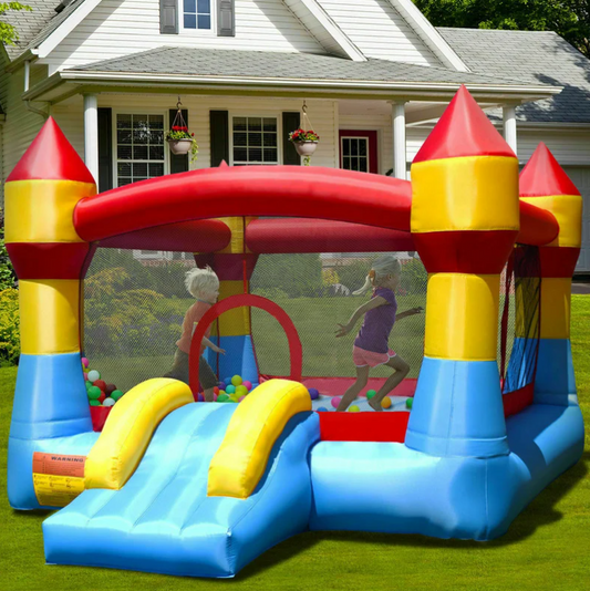 Bounce House with Air Blower 9.21' x 12.17'